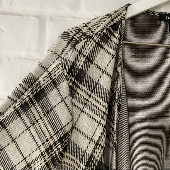 Torrid | Plaid Double Knit Drape Front Cardigan / Jacket - Picture 12 of 12